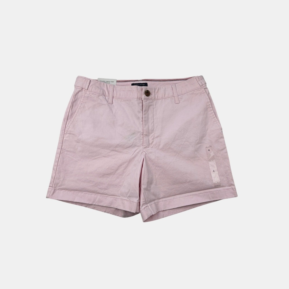 Tommy Hilfiger Classic Stretch Shorts Womens 4 Pink 5 Inseam Chino